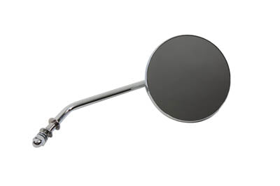 Chrome 4 Round Mirror with Stud Stems 1965 / UP All models for left or right side application