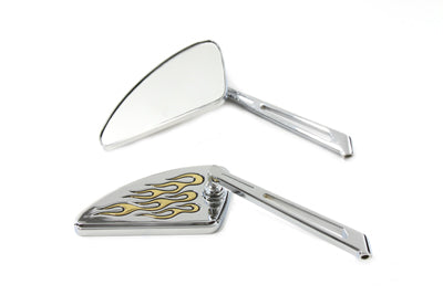 Tear Drop Mirror Set with Slotted Stems 1965 / UP All models for left and right side application