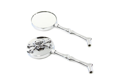 Round Skull Mirror Set with Bone Stems 1965 / UP All models for left and right side application