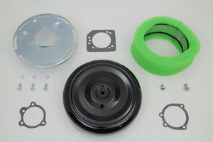 Wyatt Gatling 8 Round Air Cleaner Kit with Black Cover 1988 / UP XL 1993 / UP FL 1993 / UP FX 1993 / 2006 FLH