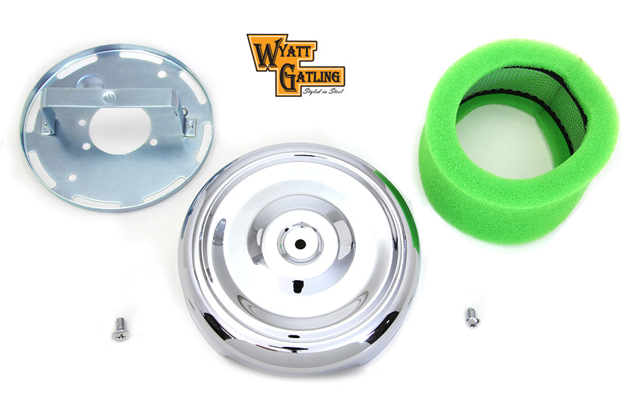 Wyatt Gatling 8 Round Air Cleaner Chrome 1988 / UP XL 1993 / UP FL 1993 / UP FX