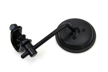 Load image into Gallery viewer, Black 3 Round Mini Mirror with Clamp on Stem 0 /  Custom application to clamp onto left or right side