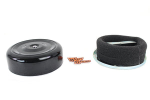 Wyatt Gatling 7 Round Air Cleaner Kit with Black Cover 2008 / UP FLH