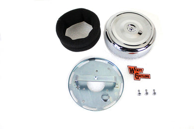 Wyatt Gatling 7 Round Air Cleaner Kit with Chrome Cover 2008 / UP FLH