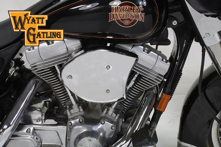 Chrome Wyatt Gatling Air Cleaner Assembly 2008 / 2017 FLT with EFI