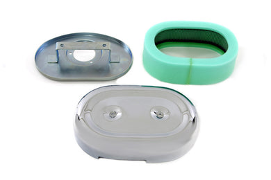 Oval Air Cleaner Assembly 1988 / 2006 XL 1990 / 2015 FXST 1990 / 2015 FLST 1990 / 2007 FLT 1991 / 2017 FXD 1990 / 1994 FXR