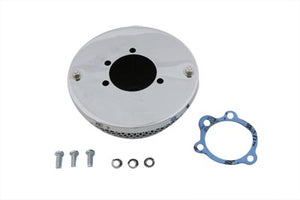 Wyatt Gatling Chrome Round Mesh Air Cleaner 1972 / 1984 FL 1972 / 1984 FX 1984 / 1989 FXST 1972 / 1987 XL 1982 / 1989 FXR 1982 / 1989 FXR 1979 / 1989 FLT 1979 / 1989 FLT