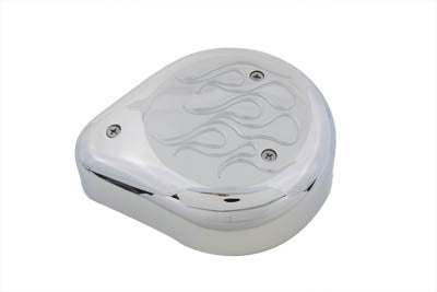 Tear Drop Air Cleaner with Flames Chrome 1990 / 2015 FXST 1990 / 2015 FLST 1990 / 2007 FLT 1990 / 1994 FXR 1991 / 2017 FXD 1988 / 2006 XL