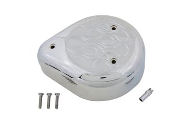 Chrome Flame Tear Drop Air Cleaner 1957 / 1987 XL 1972 / 1984 FL 1972 / 1984 FX 1984 / 1989 FXST 1986 / 1989 FLST 1982 / 1989 FXR 1982 / 1989 FXR 1979 / 1989 FLT 1979 / 1989 FLT