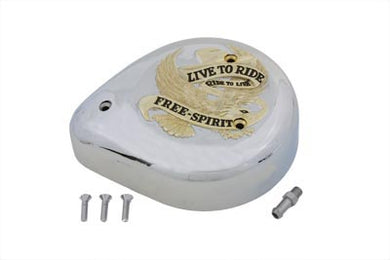 Eagle Spirit Gold Inlay Air Cleaner 1957 / 1987 XL 1972 / 1984 FL 1972 / 1984 FX 1984 / 1989 FXST 1986 / 1989 FLST 1982 / 1989 FXR 1982 / 1989 FXR 1979 / 1989 FLT 1979 / 1989 FLT