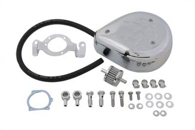 Tear Drop Air Cleaner Kit Chrome Flame 1999 / 2007 FXST 1999 / 2007 FLST 1999 / 2007 FLT 1999 / 2007 FXD