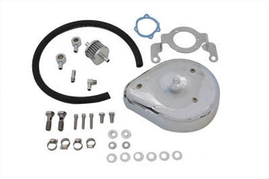 Tear Drop Air Cleaner Kit Smooth Chrome 1999 / 2007 FXST 1999 / 2007 FLST 1999 / 2007 FLT 1999 / 2007 FXD