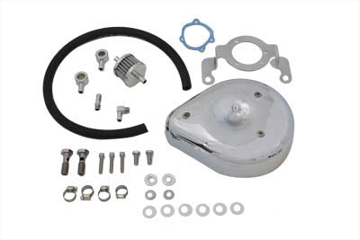 Tear Drop Air Cleaner Kit Smooth Chrome 1999 / 2007 FXST 1999 / 2007 FLST 1999 / 2007 FLT 1999 / 2007 FXD