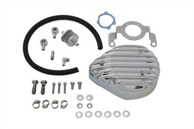 Tear Drop Air Cleaner Kit Finned Chrome 1999 / 2007 FXST 1999 / 2007 FLST 1999 / 2007 FLT 1999 / 2007 FXD