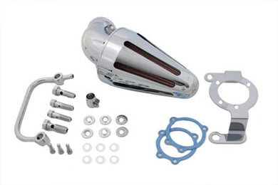 Spike Air Cleaner Breather Chrome 1993 / 2007 FLT Except 1995-2001 EFI1993 / 2007 FXST 1993 / 2007 FLST 1993 / 2007 FXD 1993 / 1994 FXR
