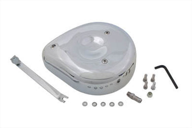 Tear drop Air Cleaner Kit Smooth Chrome 1957 / 1984 XL