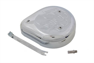 Tear Drop Air Cleaner Kit Chrome Flame 1957 / 1984 XL