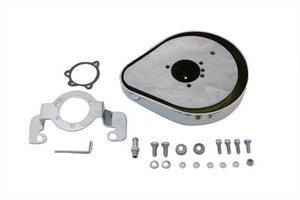 Tear Drop Air Cleaner Kit Smooth Chrome 1985 / 1987 XL