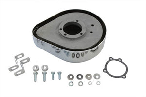 Tear Drop Air Cleaner Kit Chrome Flame 1985 / 1987 XL