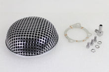 Load image into Gallery viewer, Wyatt Gatling Chrome Round Mesh Air Cleaner 0 /  Custom application for S&amp;S E Carburetor