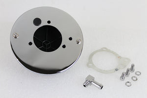 Wyatt Gatling Chrome Round Mesh Air Cleaner 0 /  Custom application for S&S E Carburetor