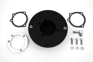Wyatt Gatling Round Mesh Air Cleaner Black 1990 / 2015 FXST 1990 / 2015 FLST 1990 / 2007 FLT 1990 / 1994 FXR 1991 / 2017 FXD 1988 / 2006 XL