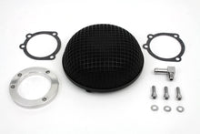 Load image into Gallery viewer, Wyatt Gatling Round Mesh Air Cleaner Black 1990 / 2015 FXST 1990 / 2015 FLST 1990 / 2007 FLT 1990 / 1994 FXR 1991 / 2017 FXD 1988 / 2006 XL