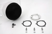 Load image into Gallery viewer, Wyatt Gatling Round Mesh Air Cleaner Black 1990 / 2015 FXST 1990 / 2015 FLST 1990 / 2007 FLT 1990 / 1994 FXR 1991 / 2017 FXD 1988 / 2006 XL