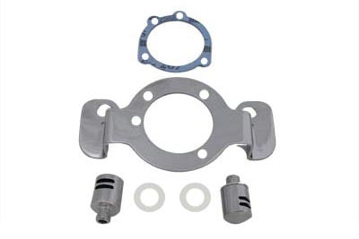 Breather and Bracket Kit Chrome 1991 / UP XL Stock CV Carburetors