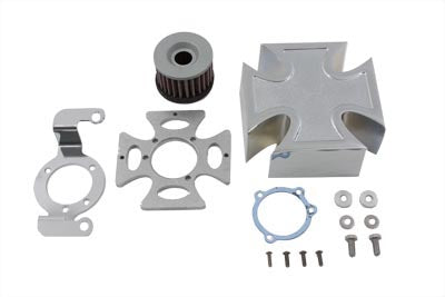 Maltese Chrome Air Cleaner Cover Kit 1990 / 1992 FXST 1990 / 1992 FLST 1990 / 1992 FLT 1990 / 1992 FXR 1991 / 1992 FXD
