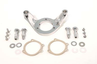 Air Cleaner Bracket Kit Chrome Billet 0 /  Custom application S&S E carburetor to S&S Air Cleaner