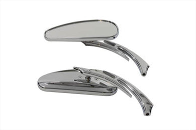 Deco Mirror Set Billet Chrome 1965 / UP All models for left and right side application