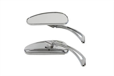 Deco Mirror Set Billet Chrome 1965 / UP All models for left and right side application