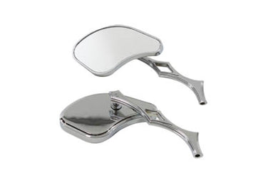 Pork Chop Mirror Set Billet 1965 / UP All models for left and right side application