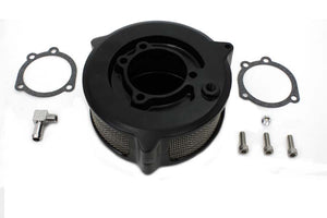 Wyatt Gatling Black New Era Smooth Air Cleaner 1990 / 2015 FXST 1990 / 1994 FXR 1990 / 2007 FLT 1988 / 2006 XL 1990 / 2015 FLST 1991 / 2017 FXD