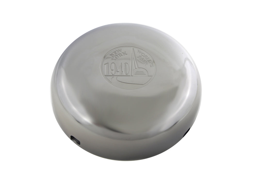 7 World's Fair Logo Chrome Air Cleaner Cover 1941 / 1965 FL 1941 / 1952 W 1941 / 1955 G