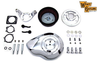 Chrome Wyatt Gatling Air Cleaner Assembly 1993 / 2007 FXST 1993 / 2007 FXD