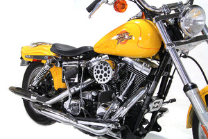 Chrome Wyatt Gatling Air Cleaner Assembly 1993 / 2015 FXST 1993 / 2015 FLST 1993 / 2017 FXD 1993 / 2007 FLT