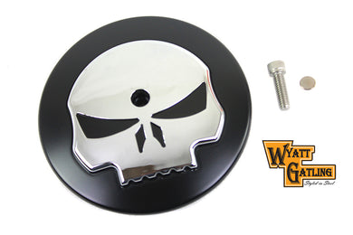 Wyatt Gatling Skull Air Cleaner Cover Insert 1999 / 2013 FLT 2000 / 2015 FXST 1999 / 2008 FXD 2000 / 2015 FLST