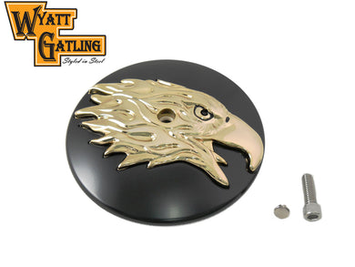Wyatt Gatling Round Eagle Air Cleaner Cover Insert 1999 / 2013 FLT 2000 / 2015 FLST 1999 / 2008 FXD 2000 / 2015 FXST