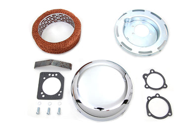 7 Round Air Cleaner Assembly Chrome 1972 / 1984 FL 1972 / 1984 FX 1972 / 1984 FX 1972 / 1987 XL 1984 / 1989 FXST 1982 / 1989 FXR 1979 / 1989 FLT
