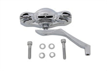 Load image into Gallery viewer, 3&quot; Skull Mirror with Billet Wing Stem 1965 / UP All models for left or right side application