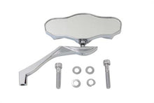 Load image into Gallery viewer, 3&quot; Skull Mirror with Billet Wing Stem 1965 / UP All models for left or right side application
