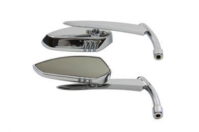 Tear Drop Apache Style Mirror Set Billet Chrome 1965 / UP All models for left and right side application