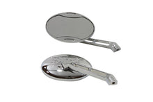 Load image into Gallery viewer, Oval Mirror Set Chrome 1965 / UP All models for left and right side application