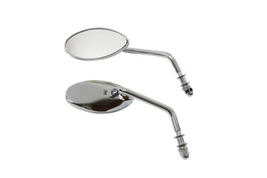 Tear Drop Mirror Set Chrome 1965 / UP All models for left and right side application