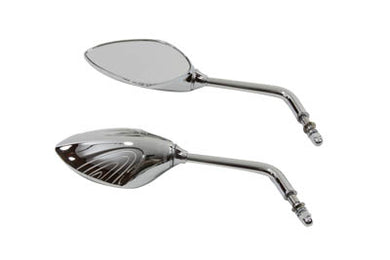 Lazer Wing Mirror Set Chrome 1965 / UP All models for left and right side application