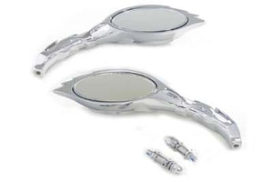 Flame Mirror Set Chrome 1965 / UP All models for left and right side application