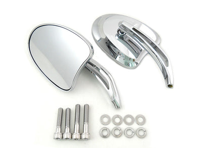 Mini Tapered Mirror Set with Short Slotted Stem 1965 / UP All models for left and right side application