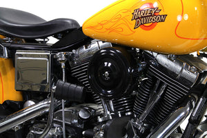 Black Wyatt Gatling Air Cleaner Assembly 1993 / 2007 FXST 1993 / 2007 FXD